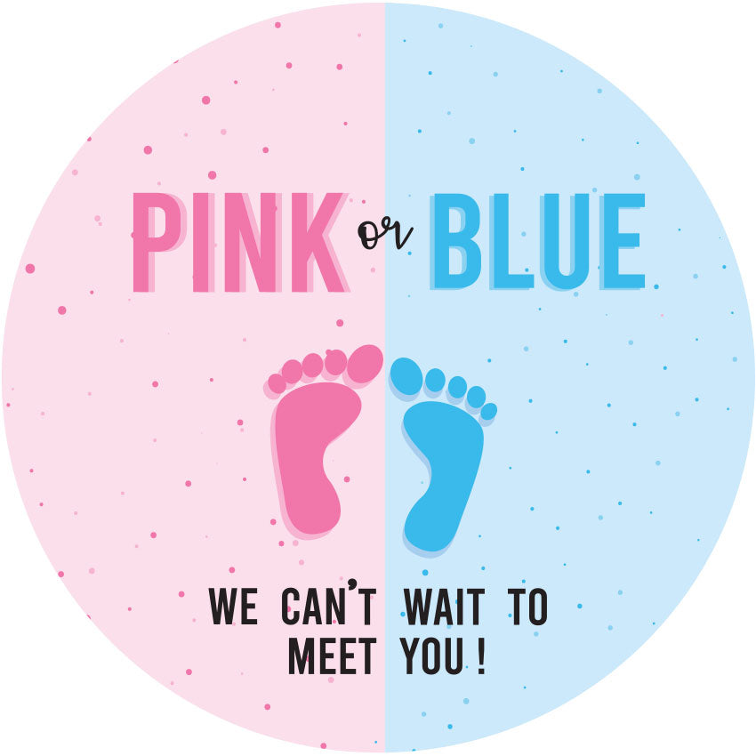 Pink Or Blue, We Can't Wait To Meet You! - Gender Reveal Baby Shower  Popcorn Favors