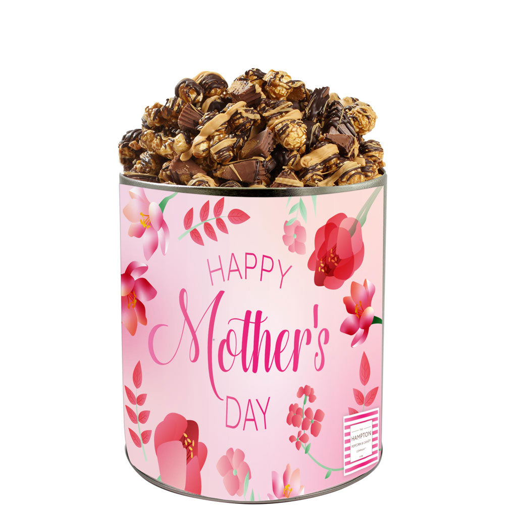 Peanut Butter Cup Popcorn Tin