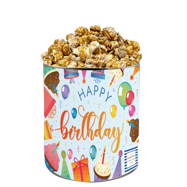 White Chocolate Cinnamon Apple Crisp Popcorn Tin