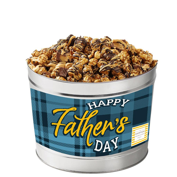 Peanut Butter Cup Popcorn Tin