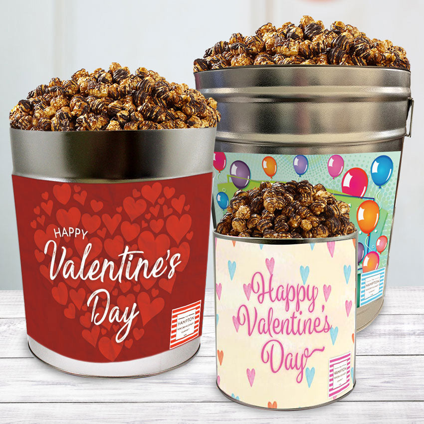 Chocolate Caramel Sea Salt Crunch Popcorn Tin