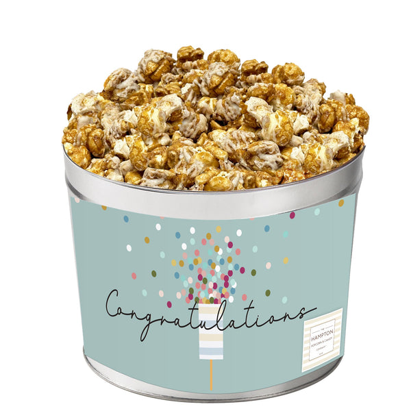 White Chocolate Cinnamon Apple Crisp Popcorn Tin