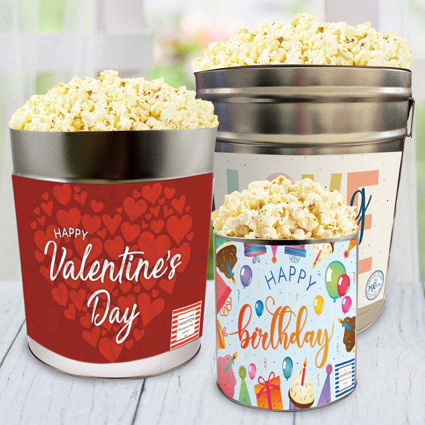 White Cheddar Cheese Popcorn Tin