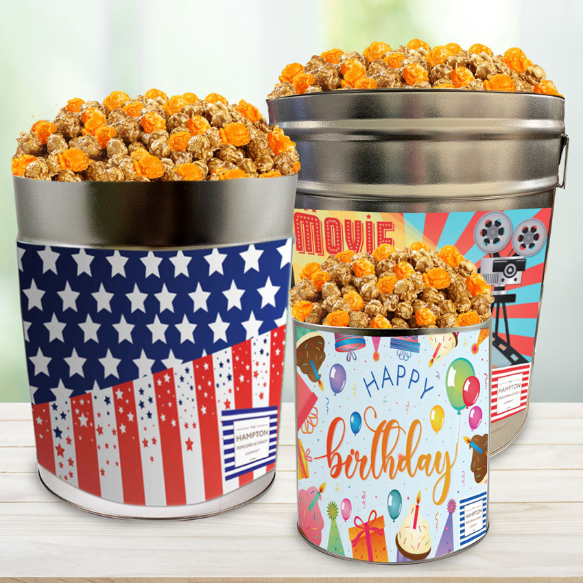 Hampton Mix - Cheese & Caramel Popcorn Tin