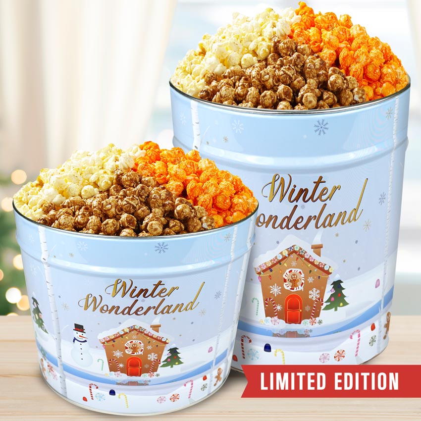 3 Flavor Hampton Classic: Winter Wonderland Popcorn Tin